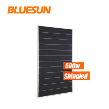 Bluesun efisiensi tinggi panel surya 500w untuk penggunaan rumah panel surya 500w panel sirap harga terbaik